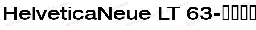 HelveticaNeue LT 63字体转换